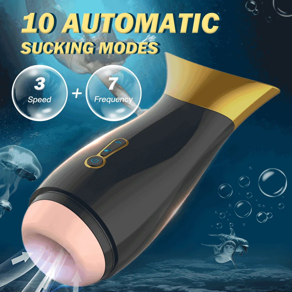 Automatic Sucking Mermaid Male Masturbator for Men Orgasm Real 3D Texture Vagina Realistic Cup Sex Toys for Adults 18 Sex Shop