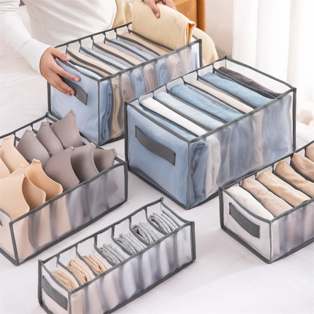

Closet Organizer For Underwear Socks Home Cabinet Divider Storage Box Storage Organizer for clothes Foldable Drawer Organizer