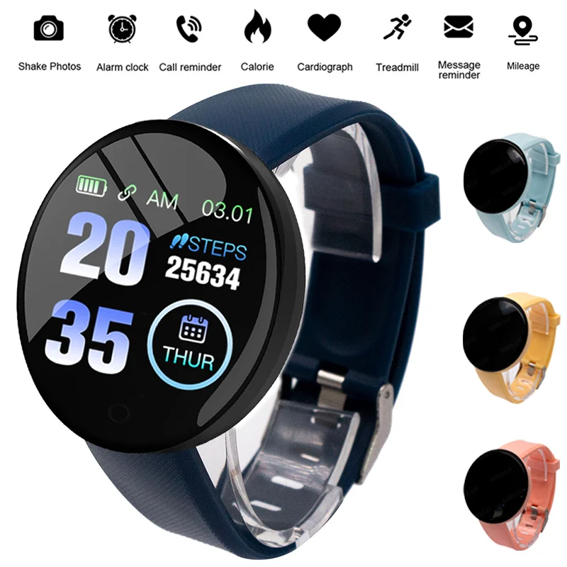 

Color Smart Watch Monitor Sleep Record Fitness Data Information Push Remote Photo Suitable For Men Women Digital Wristwatches