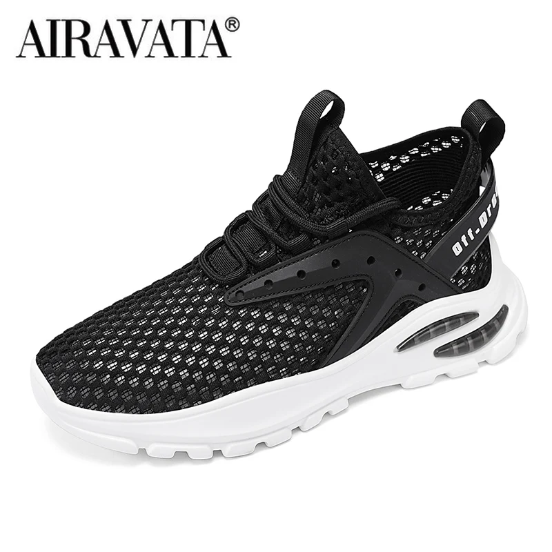 Running Shoes Men Mesh Gym Shoes Cushioned Breathable Casual Sneakers Outdoor Trendy Mens Shoe