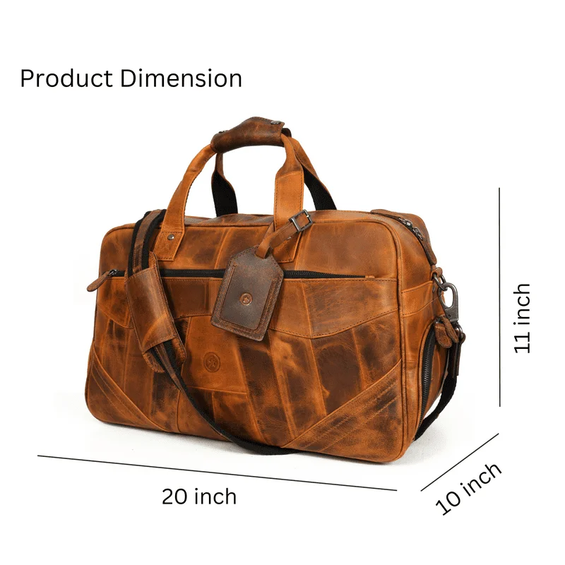 Genuine Leather Duffle Bag 20