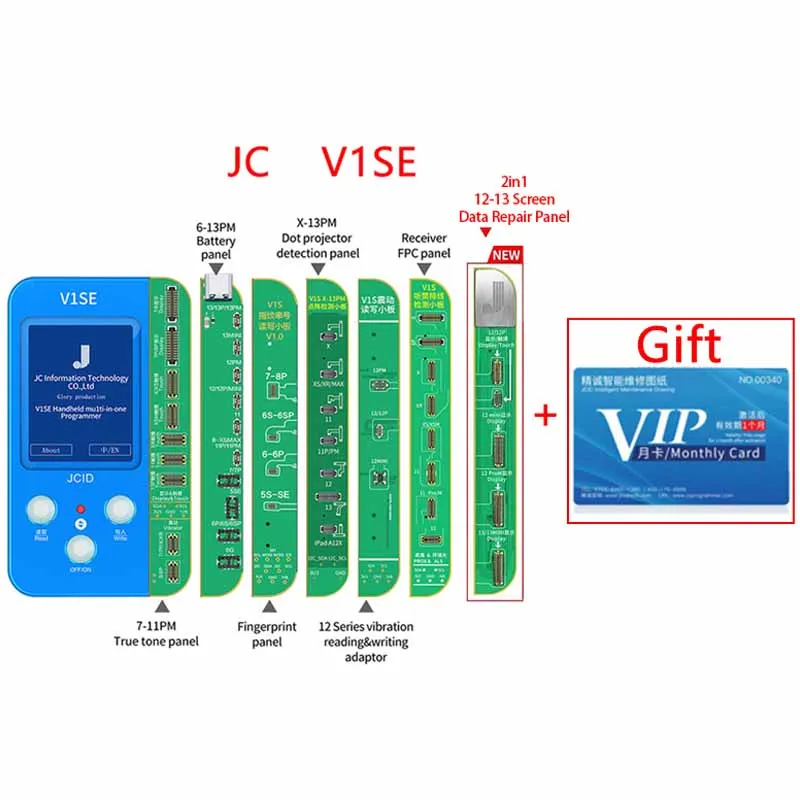 

JC JCID V1SE Phone Ture Tone Repair Programmer for Phone 7 7P 8 8P X XR XS XS MAX 11 Pro MAX 12 13 Battery Fingerprint SN Reader