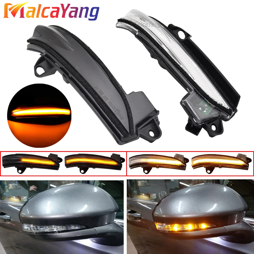 

2Pieces For Ford Fusion Mondeo USA Version LED Dynamic Turn Signal Light Side Mirror Sequential Lamp Blinker Indicator 2013-2020