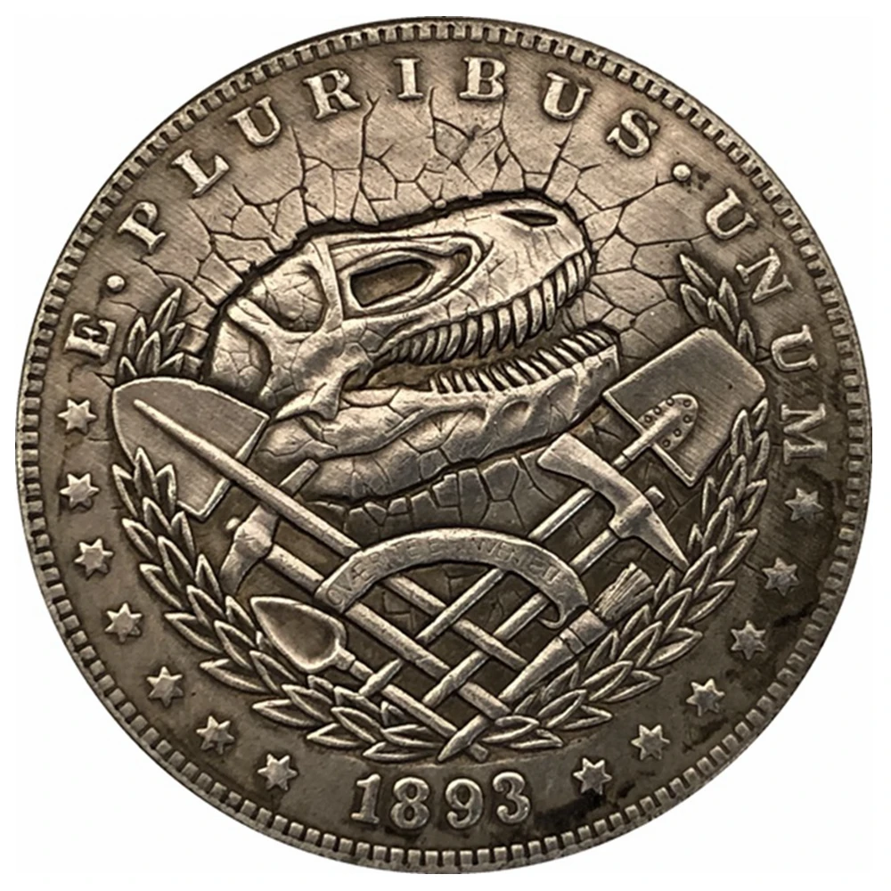 

Hobo Nickel 1893-S, США, монета Моргана, копия модели 132