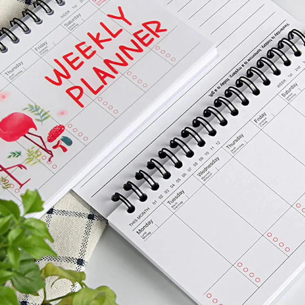 

Time Management PP Coil Smooth Writing Schedule Planner for Student