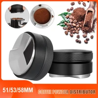 515358mm coffee tamper leveler stainless steel espresso distributor tool adjustable