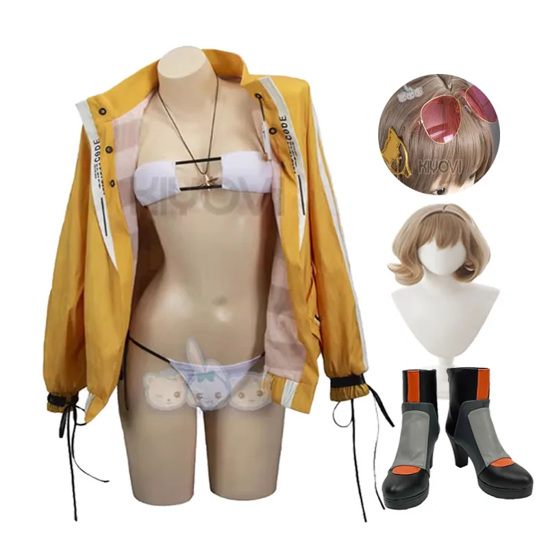 

NIKKE: богиня победы анис наряд Sukumizu костюм бикини сексуальная униформа Annis косплей парик обувь