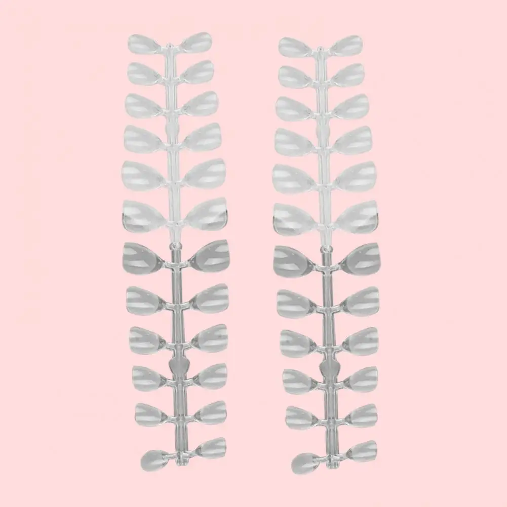 120 шт. накладные ногти прозрачные квадратные балетные предформованные