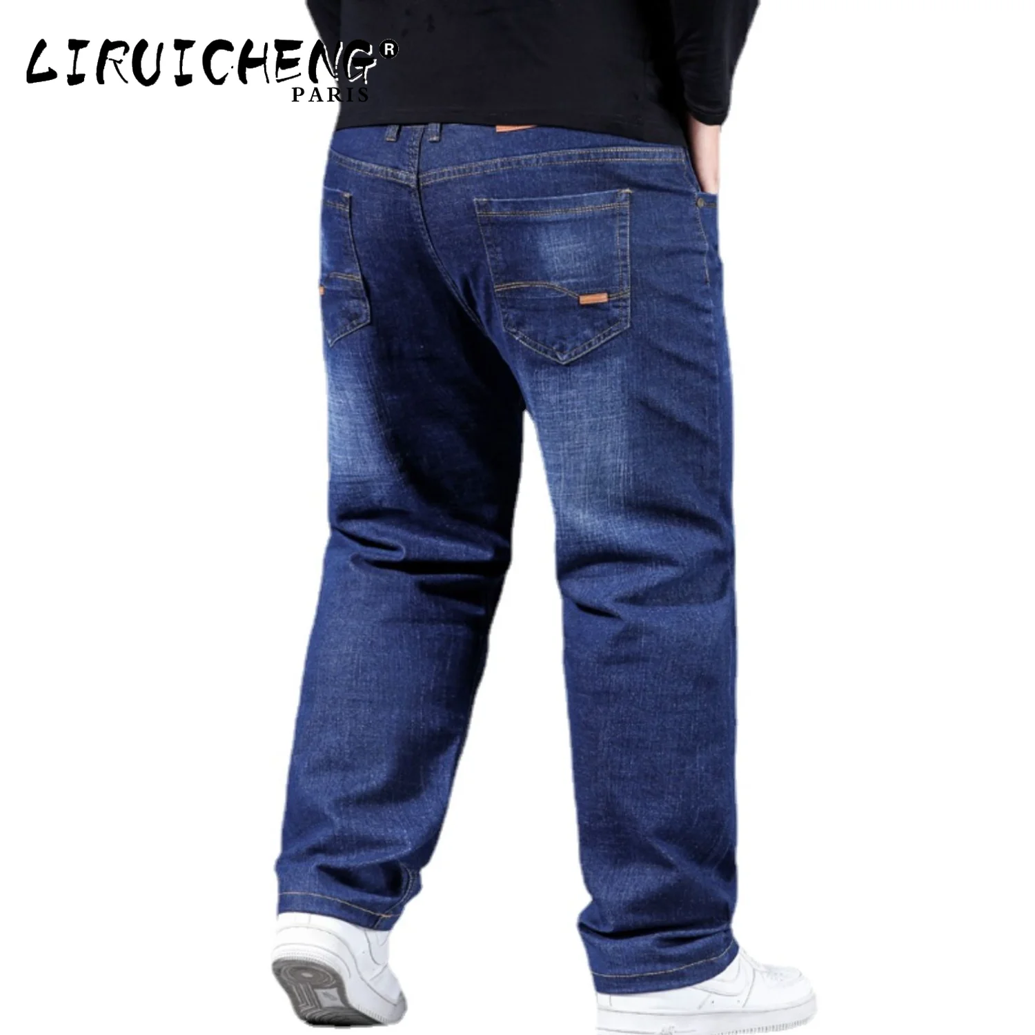 

LICHENGRUI 2023 Fashion 10XL Oversize Jeans Men Fat Loose Trousers Casual Cargo Pants Jeans Baggy Jeans Comfortable