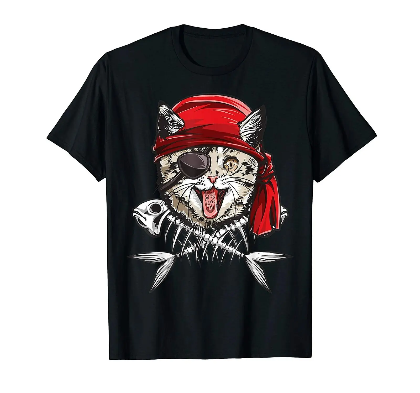 

Skull and Crossbones Jolly Roger Flag, Funny Cat Pirate Mens T-Shirt. Summer Cotton Short Sleeve O-Neck Unisex T Shirt New S-3XL