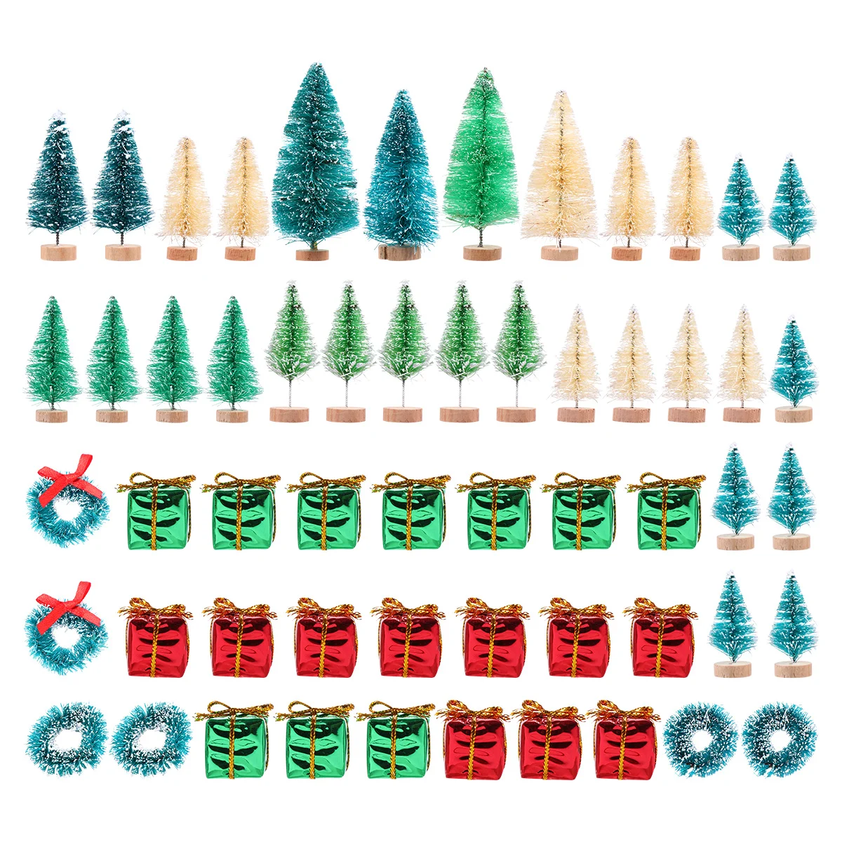 

Christmas Mini Trees Brush Tree Wreath Bottlecrafts Snow Globe Ornaments Decoration Home Decor Tabletop Ornament Holiday Forest