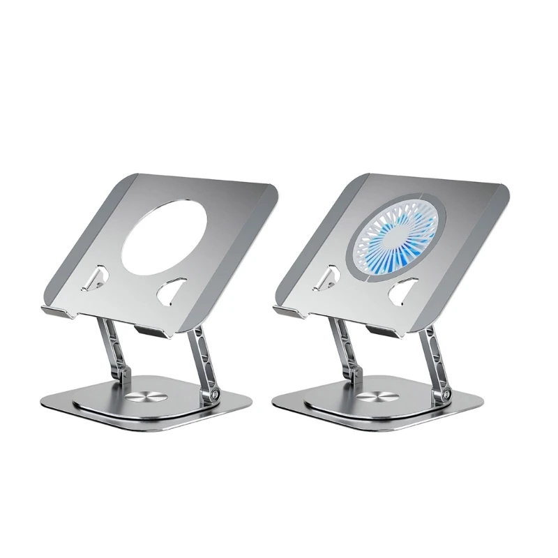 

Foldable Tablet Bracket Stand 360° Rotating Hollowed Notebook Holder Bracket for 7-17inch Tablets Pad Holder Alloy