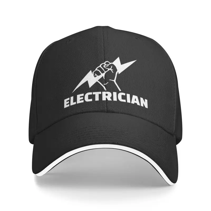 

New Custom Electrician Baseball Cap Sports Men Women's Adjustable Engineer Electrical Power Dad Hat Summer 1