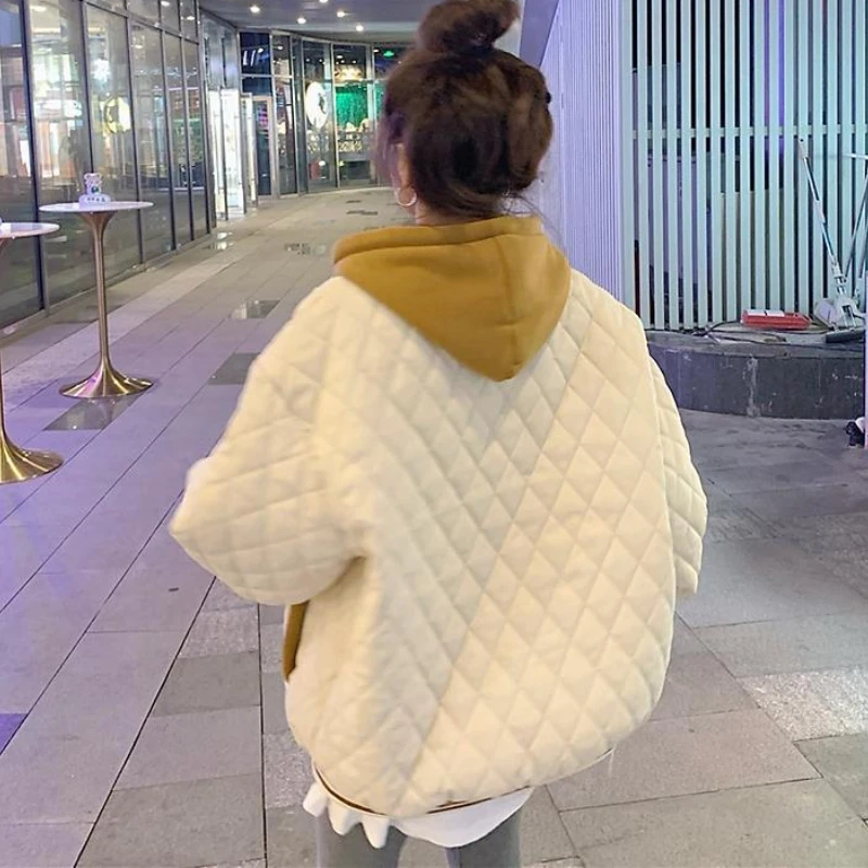 Winter Coat for Women Coats Jackets Hooded Cotton Padded Jacket Loose Aviator Jacket Baseball Cotton Jacket New