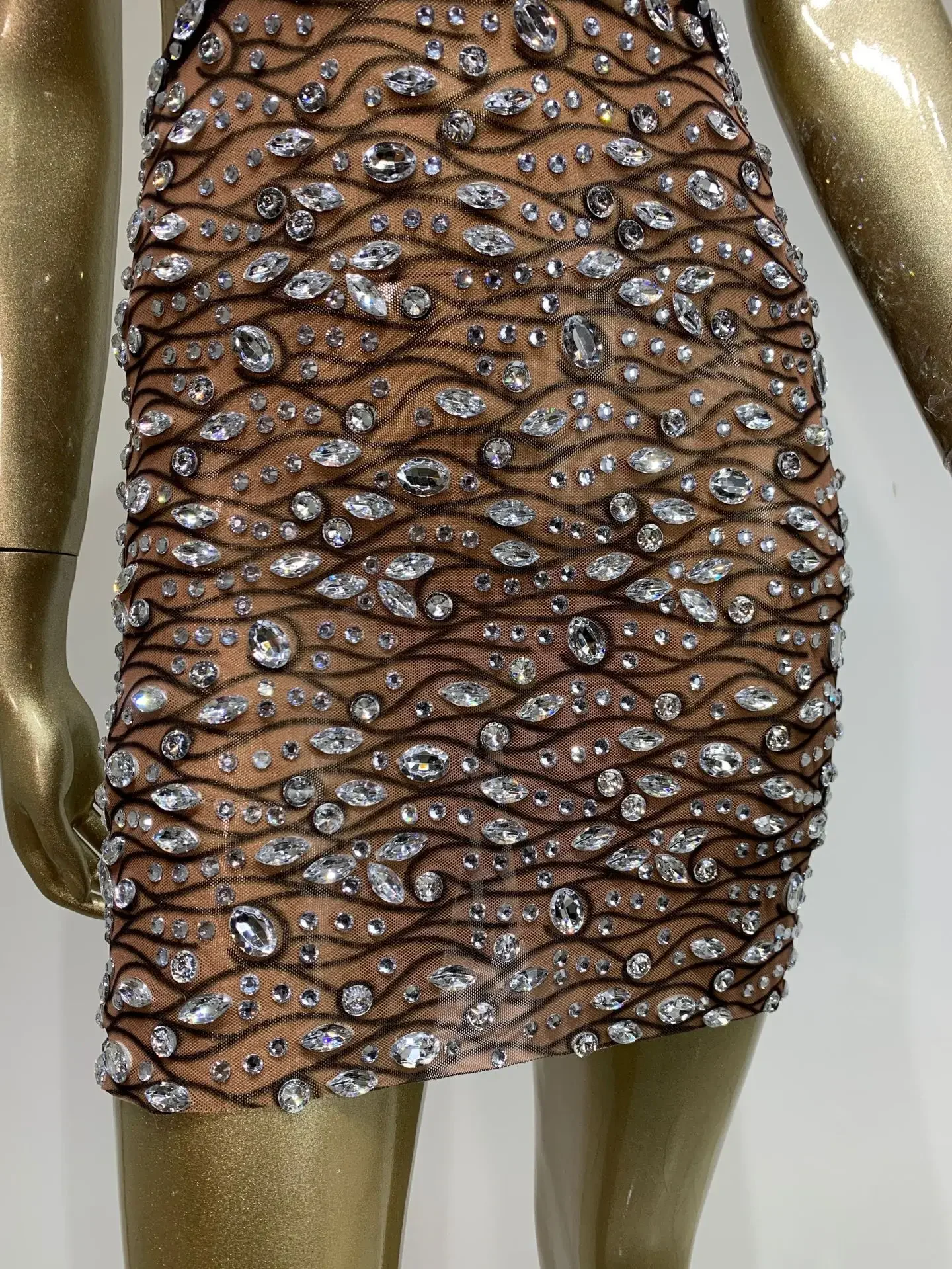 Женское сексуальное вечернее платье с высокой эластичностью на одно плечо и