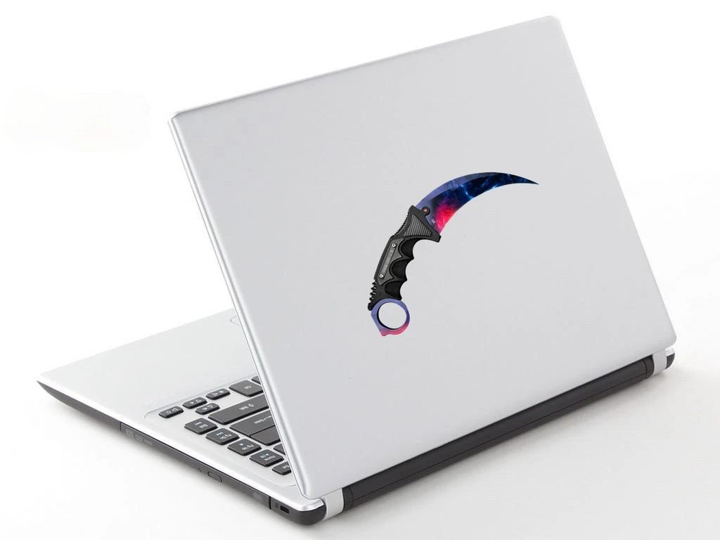 

Автомобильная наклейка для CS GO Karambit, нож, графика, красочный модный ноутбук SUV JDM RV, водонепроницаемые виниловые наклейки, 13 см