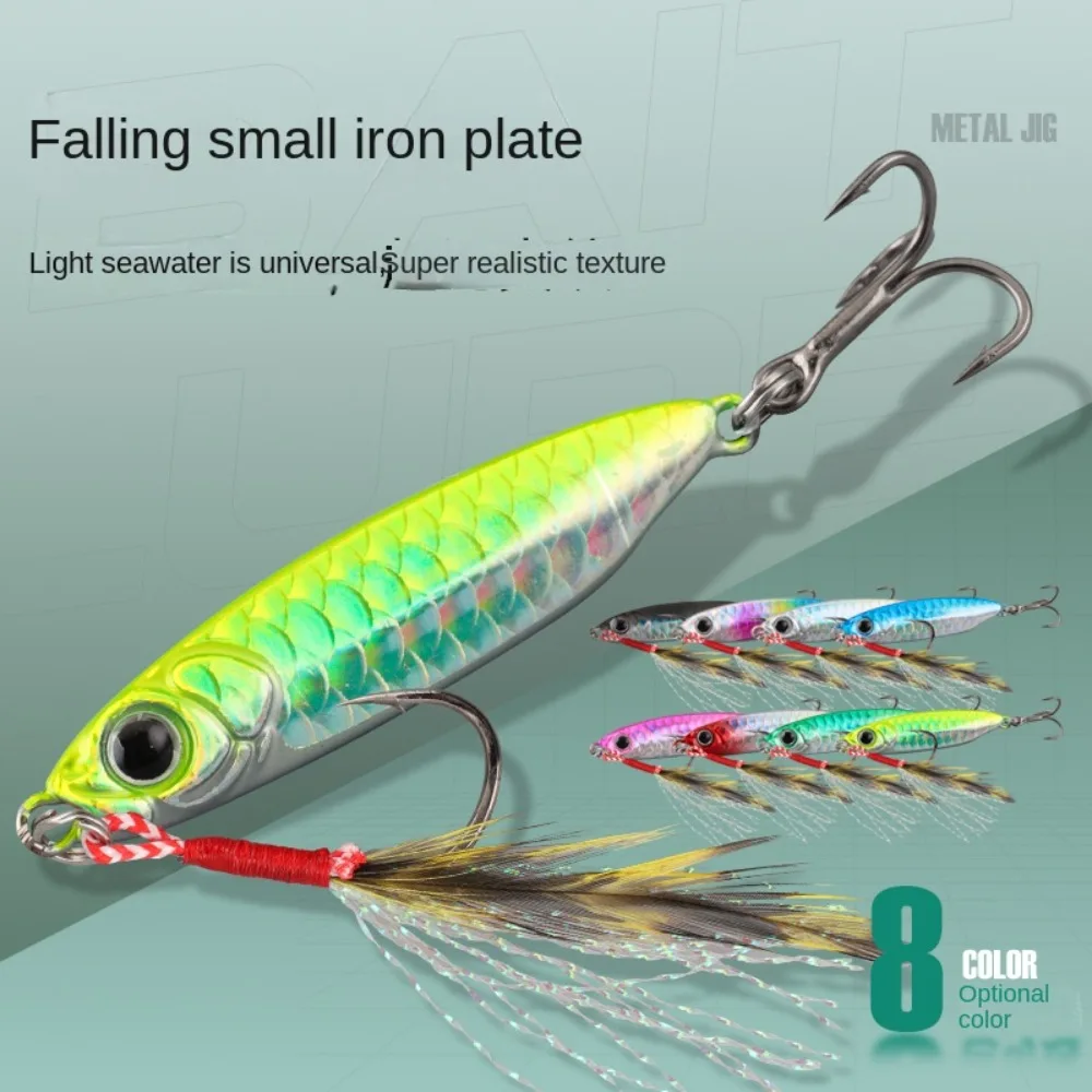 

5 шт./коробка, металлические рыболовные приманки 7/10/15/20/25/30 г