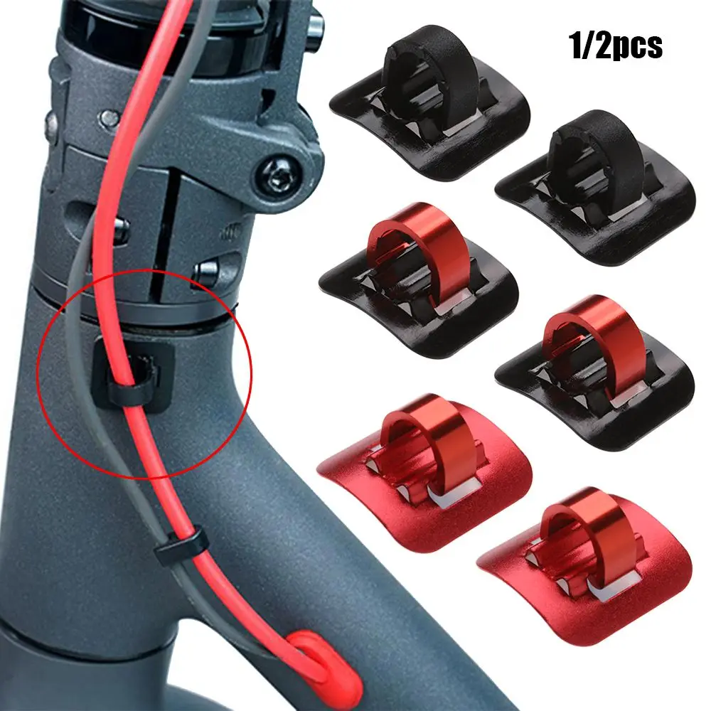 

1/2pc Pro Scooter Alloy Cable Tie Buckle Organizer Skateboard Accessories For Xiaomi Mijia M365 Electric Scooter Cable Organizer