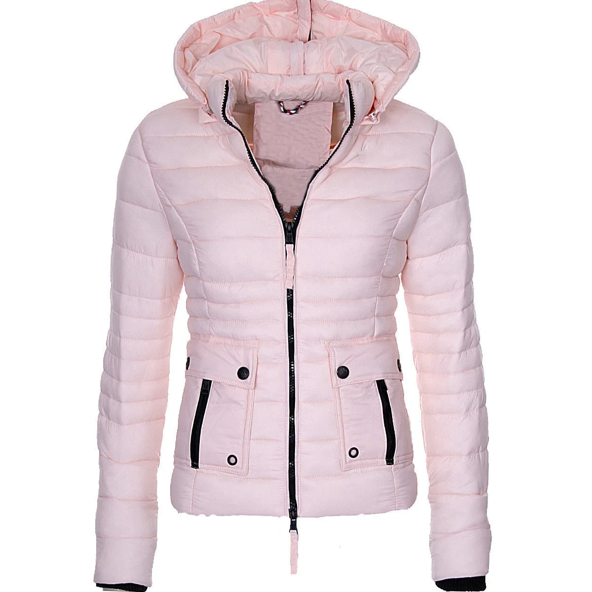 2021 Brand Winter Coat Women Warm Puffer Jacket Fashion Parka Casual Slim Fit Hooded Overcoat Outwear Women Parka Jackets