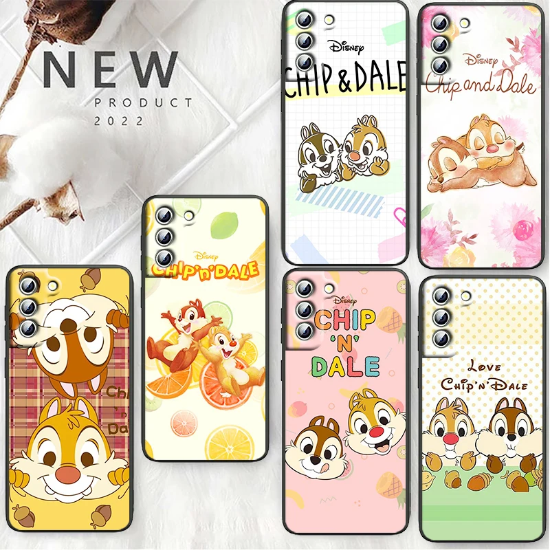 

Disney Cartoon Chip Dale Phone Case For Samsung S22 S21 S20 Ultra FE S10 S9 S8 Plus 4G 5G S10e S7 Edge TPU Cover