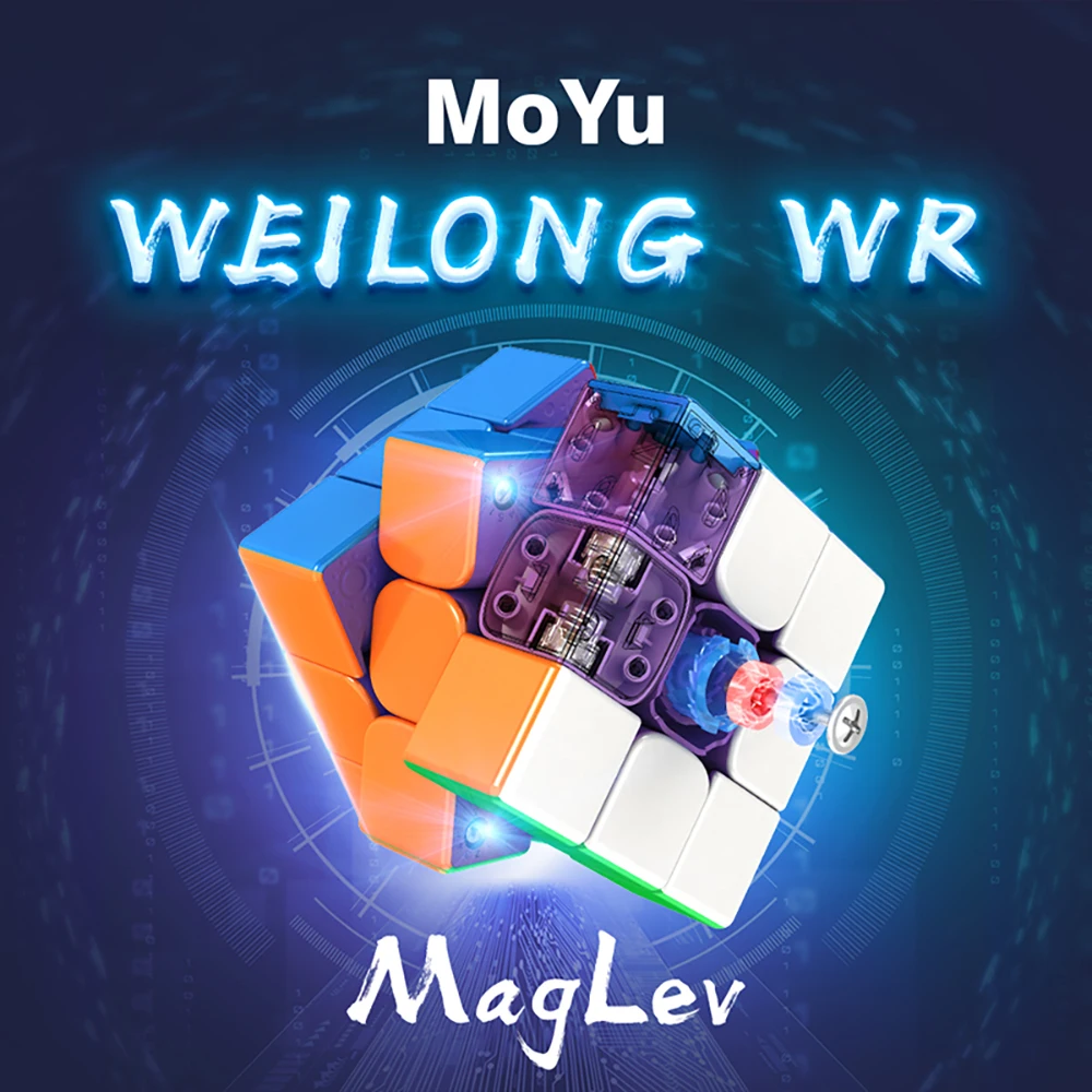 

MoYu WeiLong WRM 2021 Neo Cube Magnetic MagLev 3x3x3 Professional Magneticed Speed Magic Cubes 3x3 WR M Sticekerless Cubo Magico
