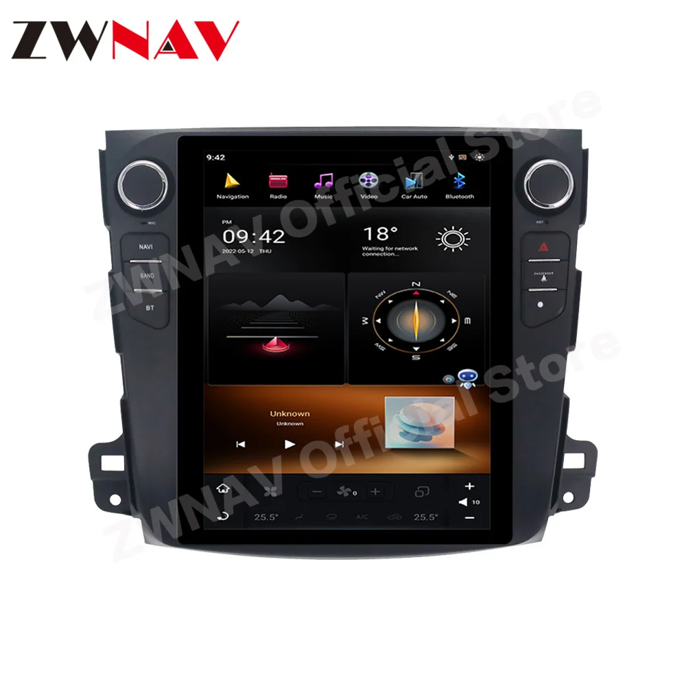 Мультимедиа Qualcomm Android Auto для Mitsubishi Outlander 2006 2007 2008 2009 2010-2012 GPS Navi автомобильный