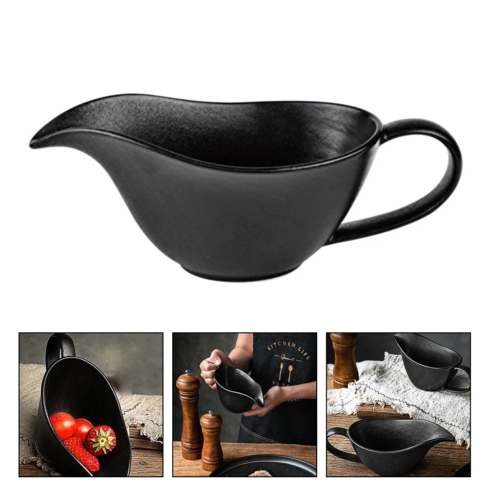 

Gravy Pitcher Sauce Ceramic Creamer Boat Bowl Jugpourer Serving Mini Mixing Spoutbowls Syrup Dish Pot Honey Tea Soy Coffee