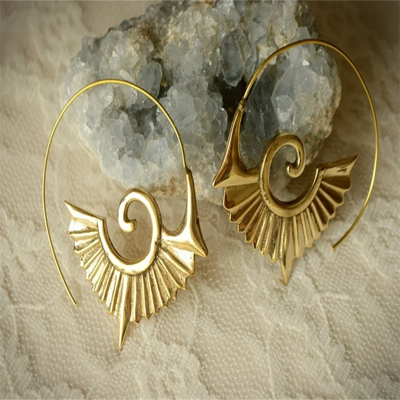 

Vintage Simple Super Long Metal Color Angel Wings Earrings Female Niche Design Sense Personality Temperament Fashion Earrings