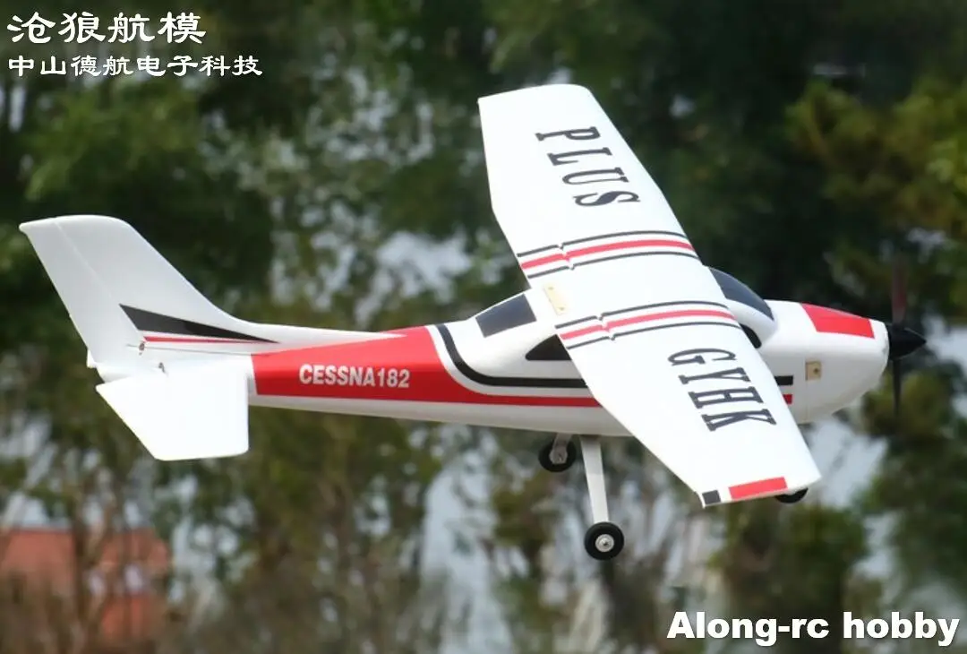 

EPO Plane RC Airplane RC Model Hobby Beginner Aircraft 4 channel 1200mm Wingspan 4CH Cessna 182 Plus Trainer kit set or PNP set