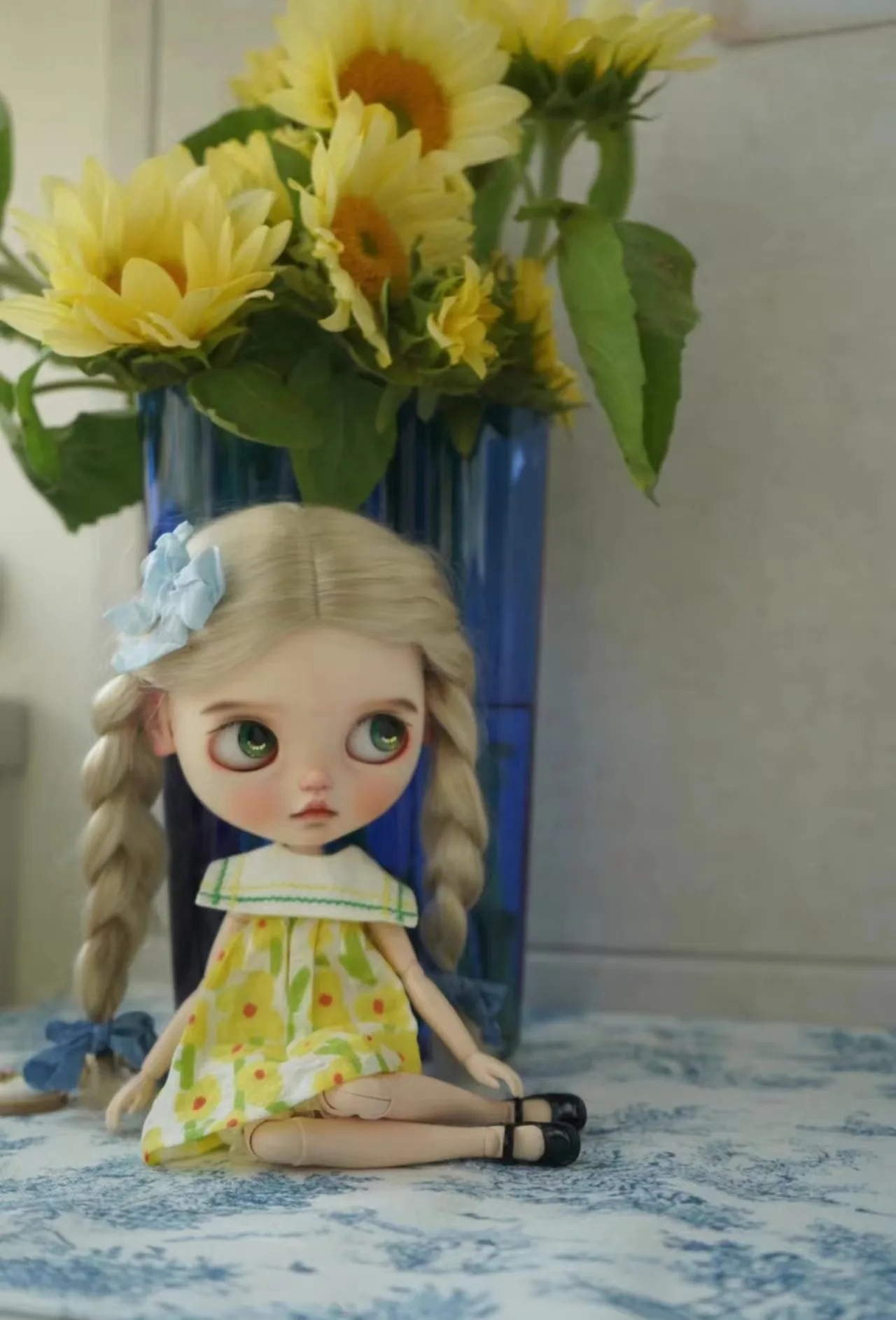 Оригинальное летнее платье Dopamine Blythe из пенопласта с принтом чистого хлопка 1/6 30