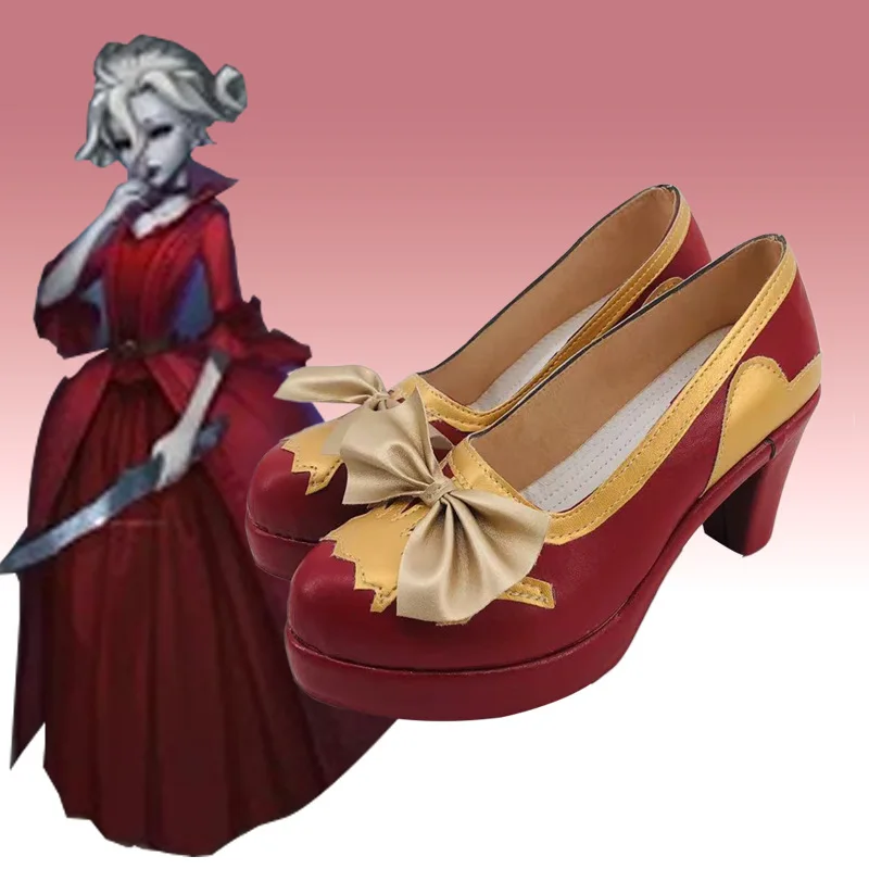 Game Identity V Обувь из кожи Мэри Косплей Сапоги Комикс Хэллоуин Вечеринка Кровавая