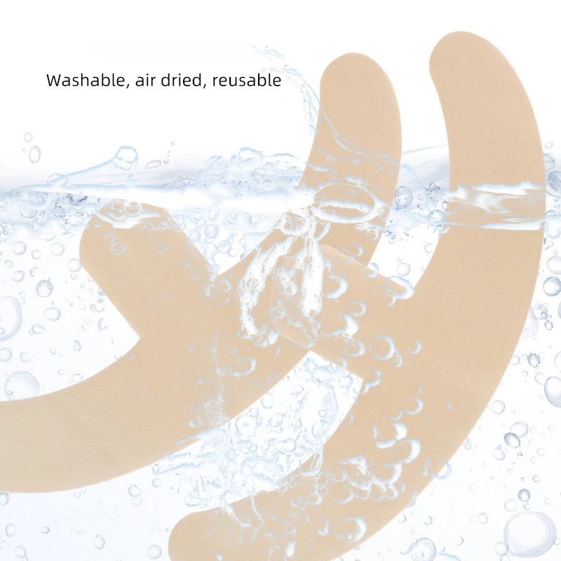 Многоразовые силиконовые гелевые невидимые наклейки круглая дуга грудь