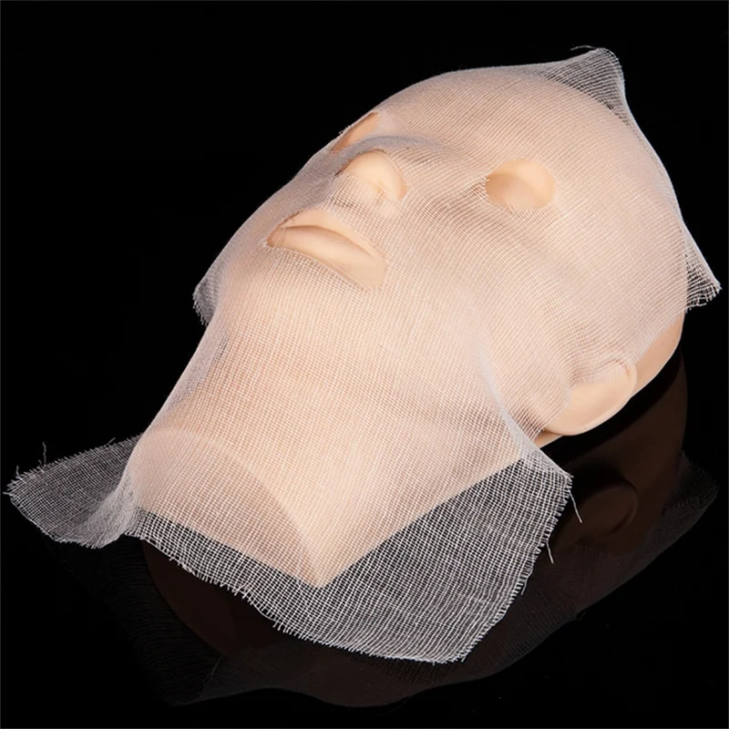 100 шт./упаковка одноразовые маски для лица из чистого хлопка 25 х30 см
