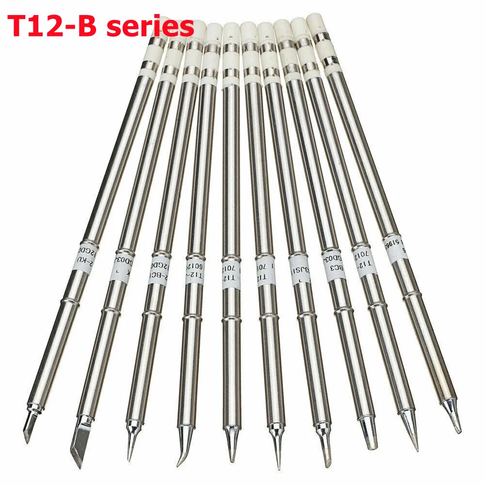 

New T12 B/B2/B3/B4/BC1/BC2/BC3/BC4/BCF1/BCF2/BCF3/BCF4/BL Soldering Iron Tips For Soldering Rework Station