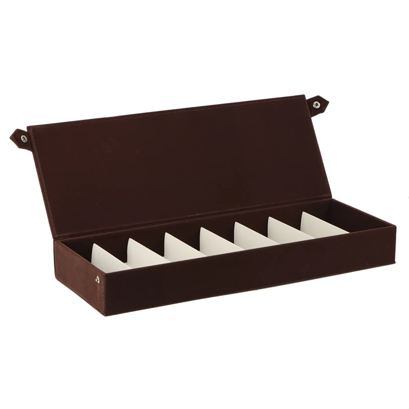 

8 Grid Deerskin Velvet Glasses Storage Box Glasses Display Box Sunglasses Storage Display Box