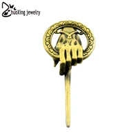 hand of the king brooch lapel inspired authentic prop badg vintage punk fashion movie jewelry men women wholesale