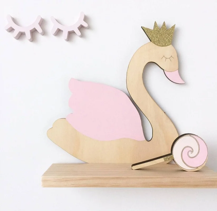 

Nordic Style Wooden Tent Unicorn Wall Shelf Baby Kids Room Decoration Storage Rack Organizer Board Home Decor ZM819