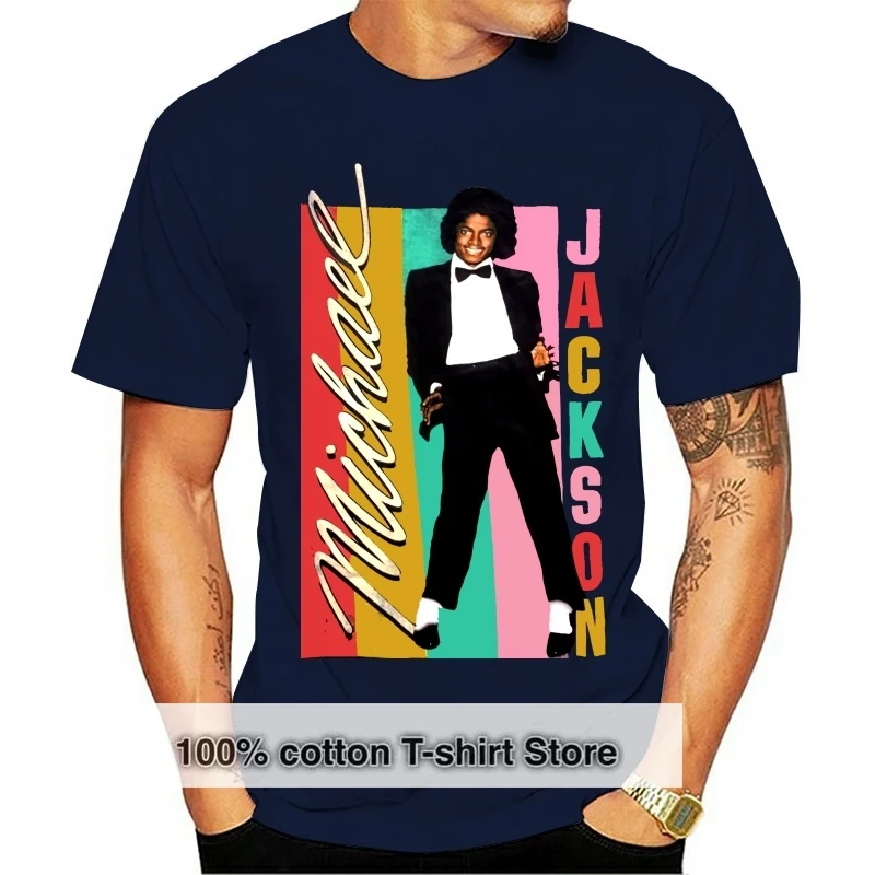 

Michael Jackson WomenS Colour Stripes T-Shirt Latest New Style Tee Shirt