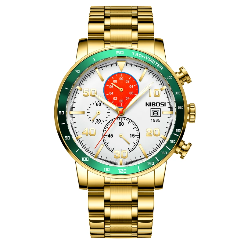 NIBOSI Watch For Men Top Luxury Chronograph Watches Mens Fashion Sports Waterproof Quartz Clock Male Watch Relogio Masculino enlarge