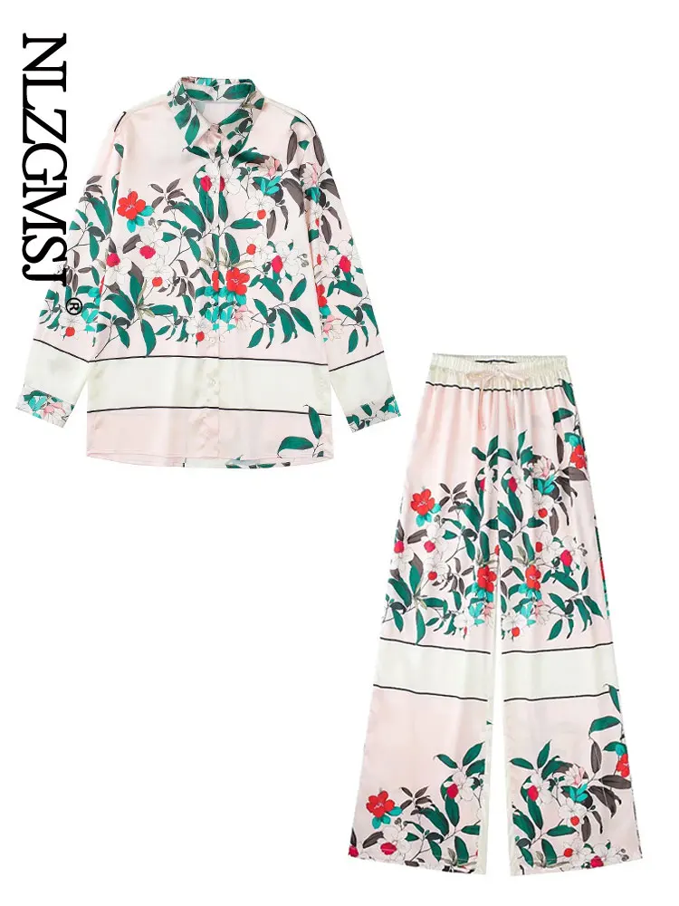 

Nlzgmsj Za 2022 весенние модные женские длинные брюки, комплект из 2 предметов, укороченные женские брюки, костюм с длинным рукавом, уличная одежда