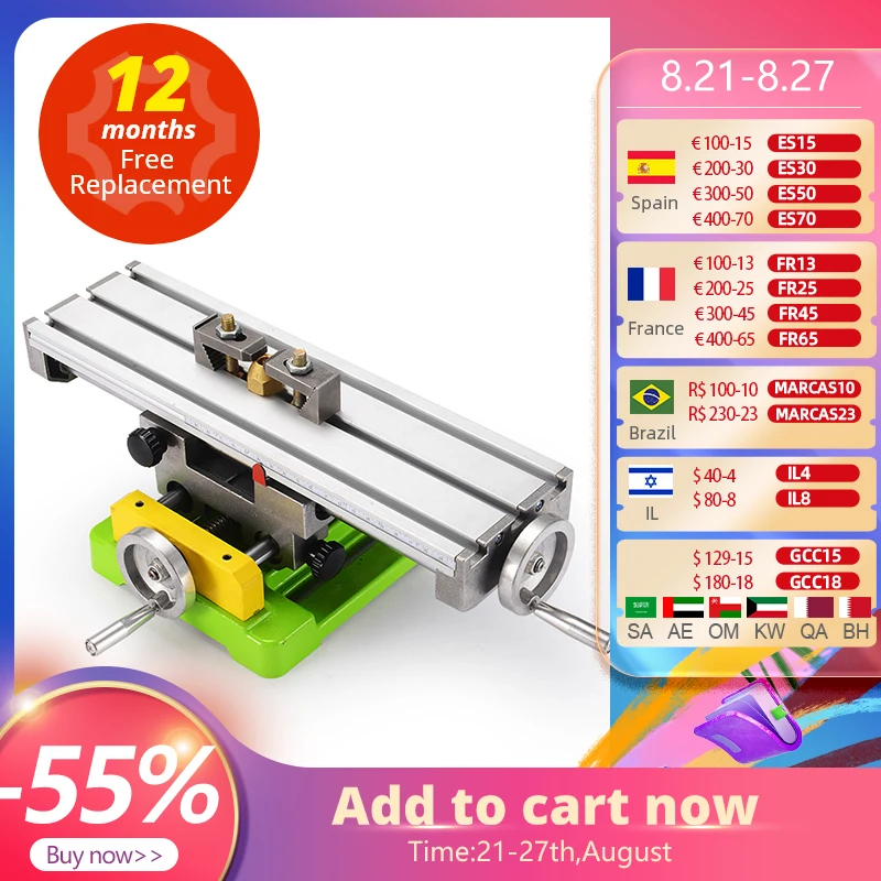 ALLSOME MINIQ многофункциональная дрель тиски приспособление Рабочий стол мини точность фрезерный станок Рабочий стол