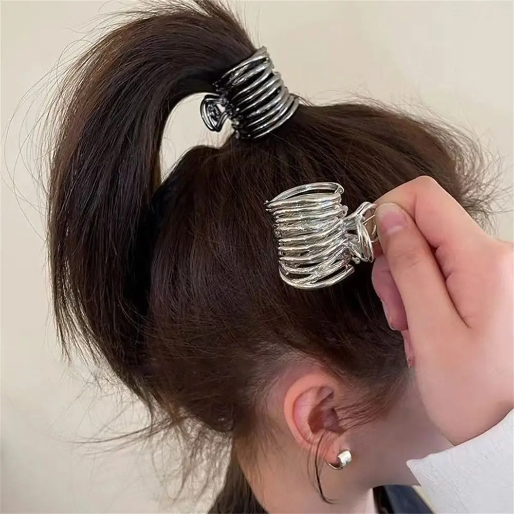 

Small High Ponytail Clip Metal Hair Claw Daily Headwear for Women Girls