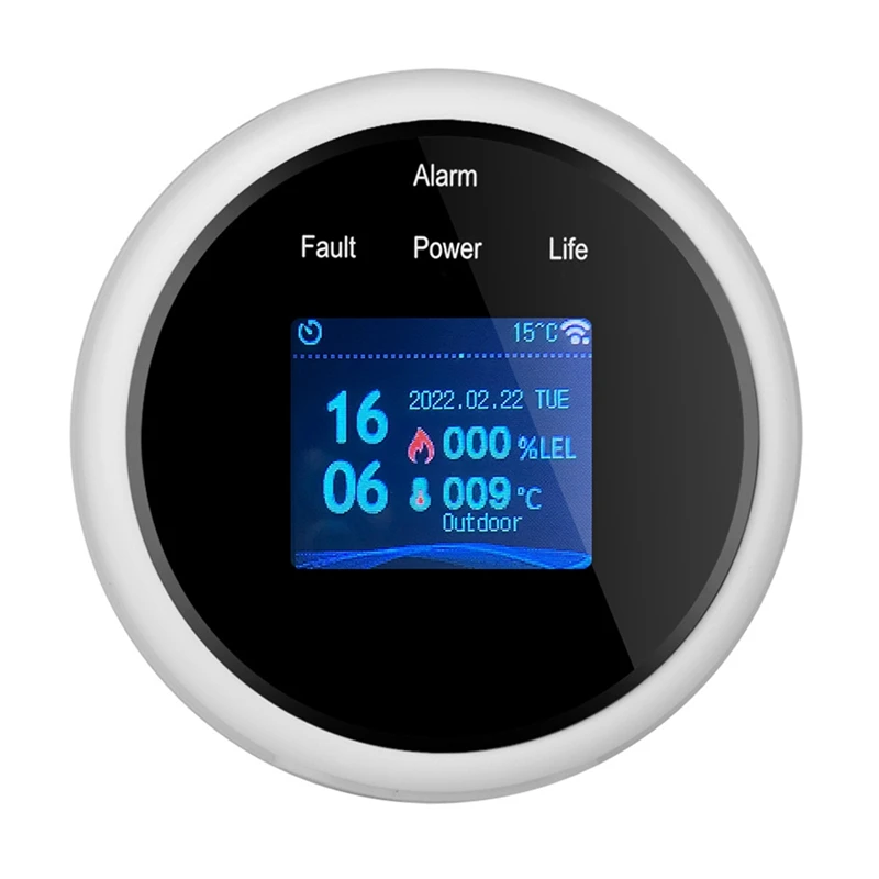 

Wifi Natural Gas Sensor Combustible Household Smart LPG Gas Alarm Detector Leakage Sensor Wifi Temperature Detectors