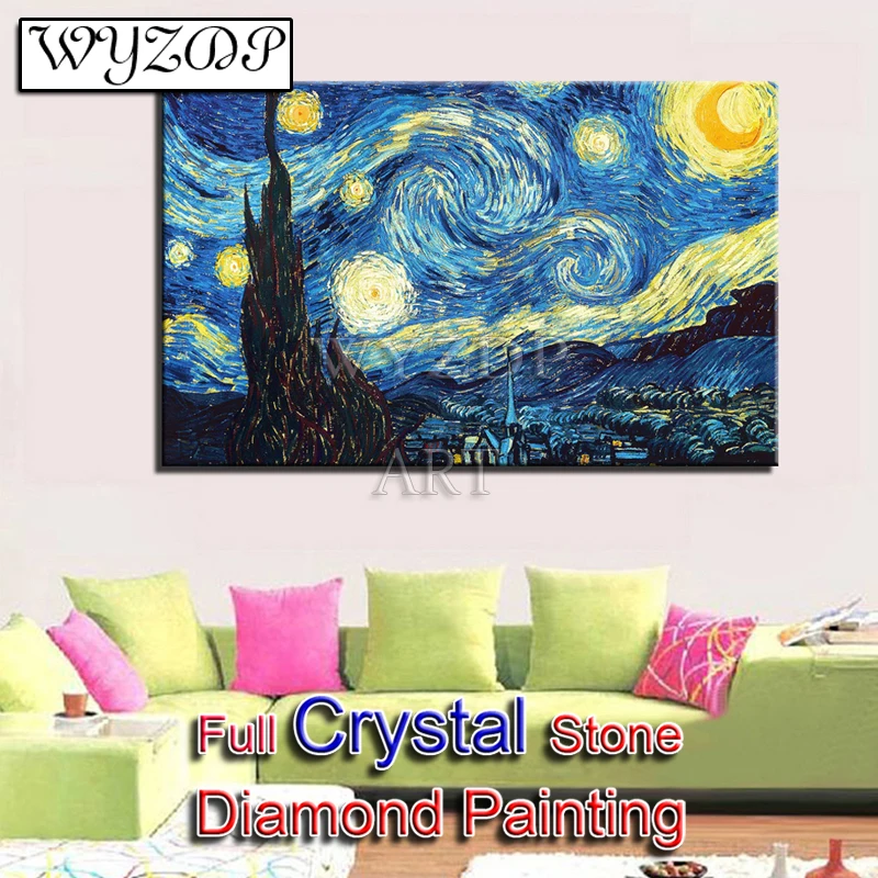 

5D DIY Crystal Diamond Painting Starry Sky Pictures Full Square Mosaic Embroidery Cross Stitch Diamond Art AB Home Decor 230432