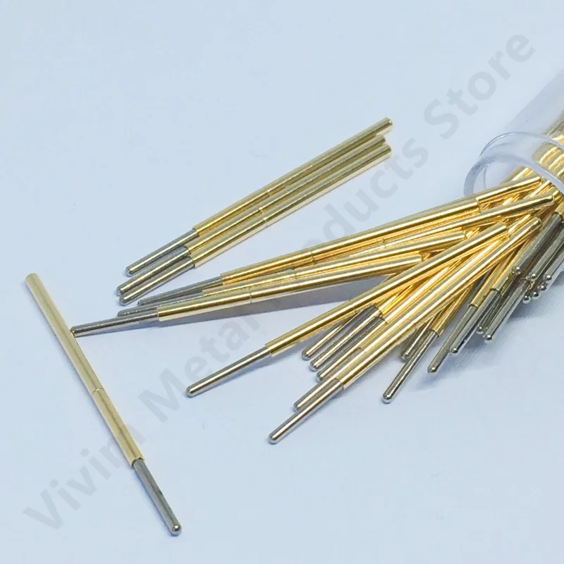 100PCS P100-J1 Small Round Head Spring Test Probe Pogo Pin P100-J Outer Dia 1.36mm Needle Length 33.35mm Circuit Board - купить по