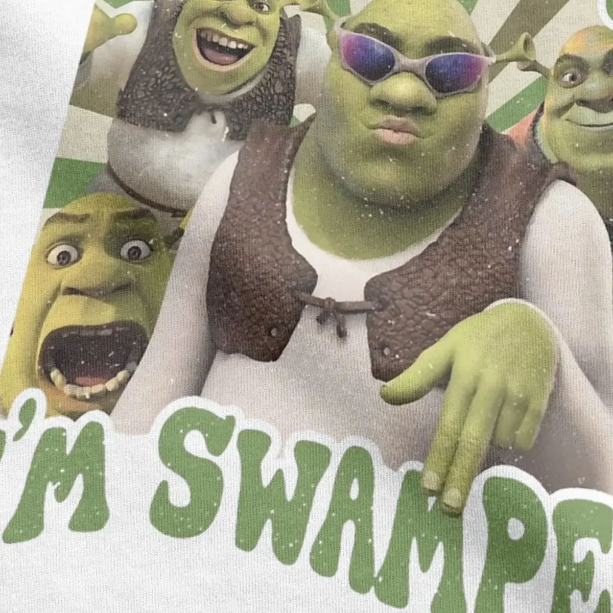 Мужская хлопковая футболка с коротким рукавом круглым вырезом и надписью I'm