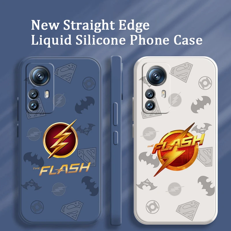 

Phone Case For Xiaomi Mi 12S 12X 12T 12 11i 11T 11 10 10S 10T Pro Lite Ultra 5G Luxury Flash Logo Art Heroes Liquid Rope Cover