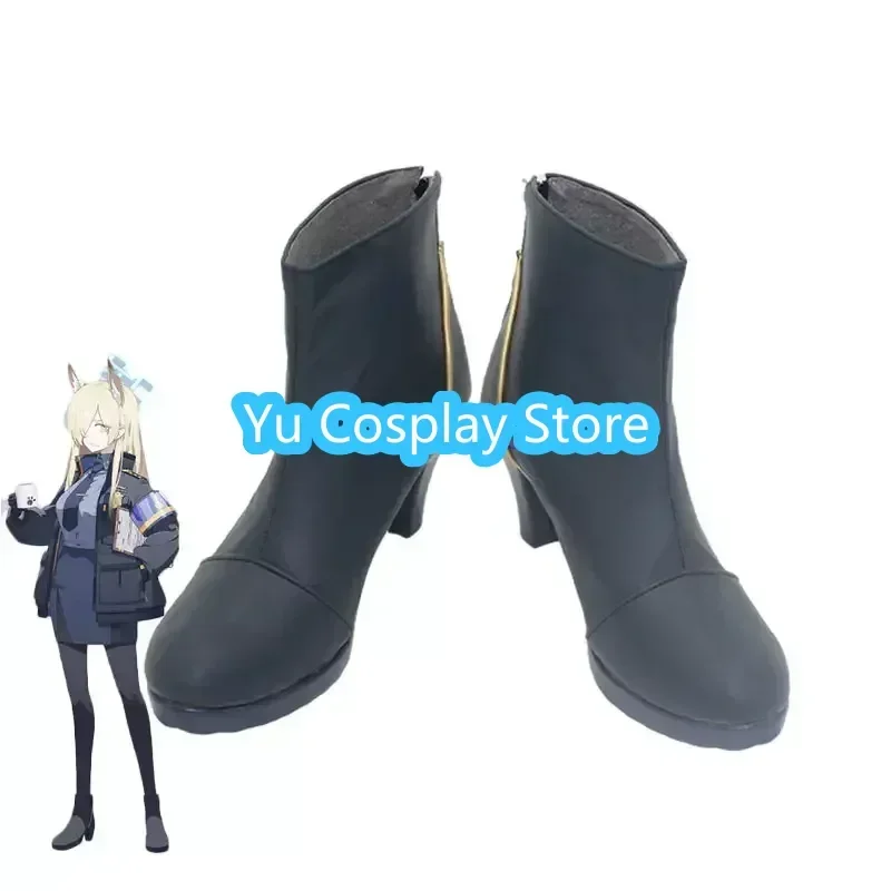 Game Blue Archive Ogata Kanna обувь для косплея из искусственной кожи карнавальные ботинки на