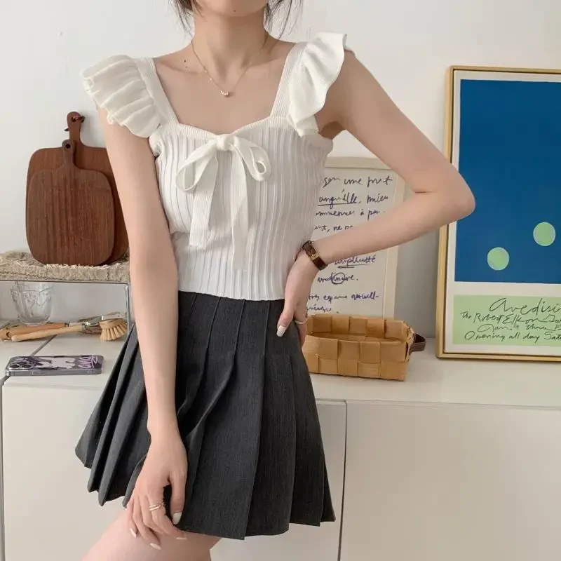 Белый сексуальный светский стильный топ женский летний новый утягивающий