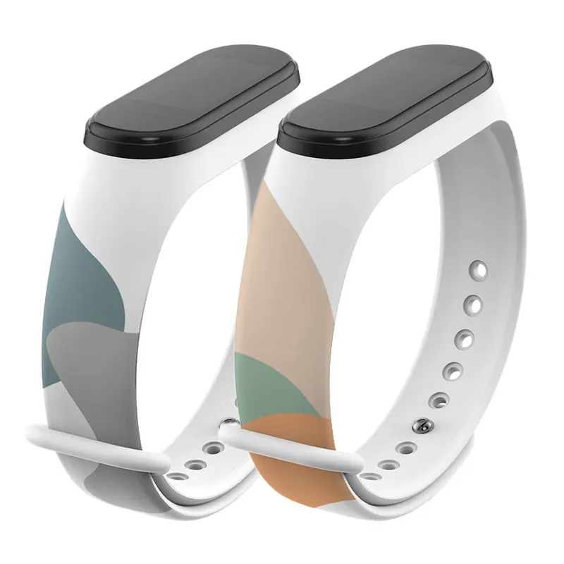 

Strap for Xiaomi Mi Band 6 Smartwatch Wristband Silicone Printed Miband Correa Watchband Sport Bracelet on Mi Band 7 5 4 3 Belt